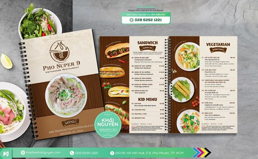 Giới thiệu mẫu thực đơn nhà hàng đẹp – tinh tế – sang trọng.