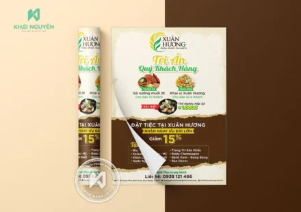 Flyer tờ rơi - tờ rơi khai trương