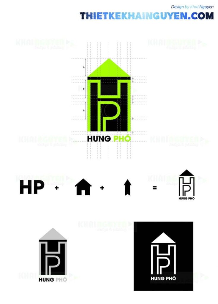 Logo bất động sản hưng phố