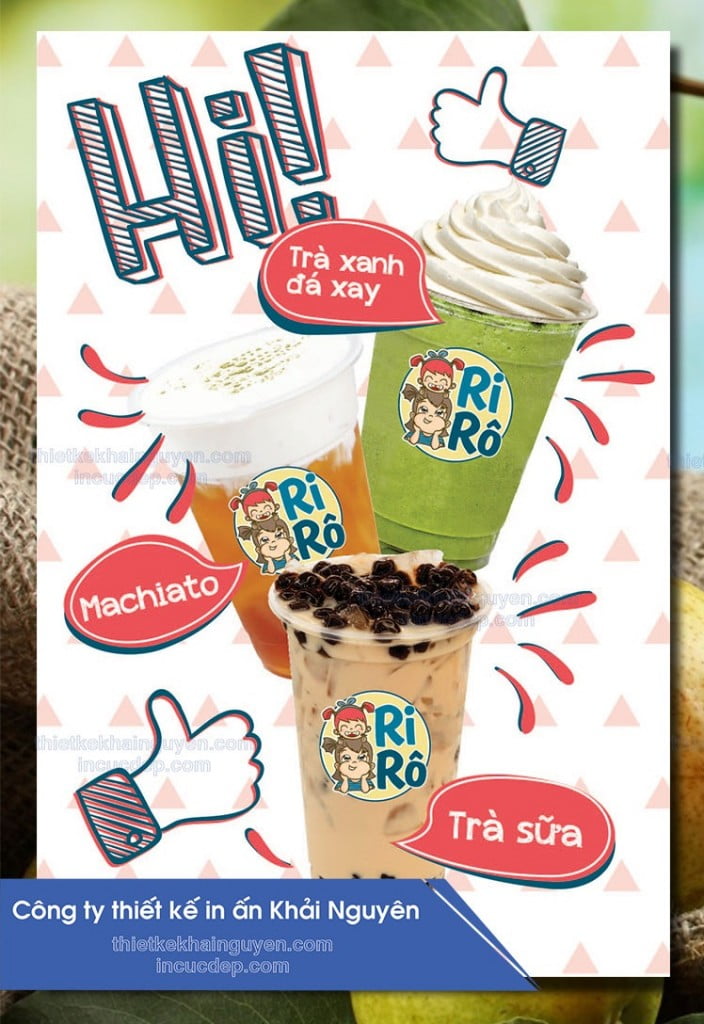 In menu hộp đèn cỡ lớn