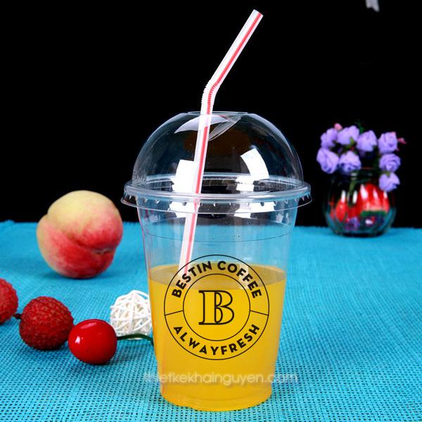 20+ mẫu decal dán ly nhựa cafe, trà sữa, quán trà... . 15 In logo dán ly nhựa cho quán cafe