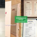 Menu bìa bồi nẹp góc cực đẹp tại hcm