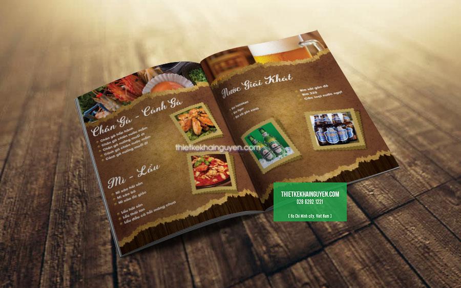 Phần BIA là phần không thể thiếu trong menu quán ăn, quán ốc