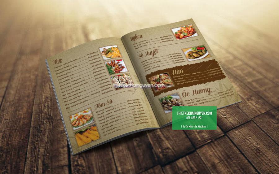 Thực đơn quán ốc tại TPHCM