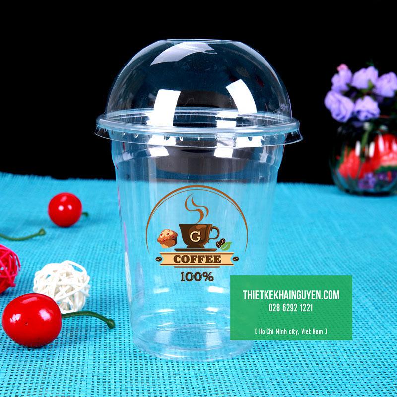 20+ mẫu decal dán ly nhựa cafe, trà sữa, quán trà... . 21 In tem dán ly cafe bằng decal nhựa trong