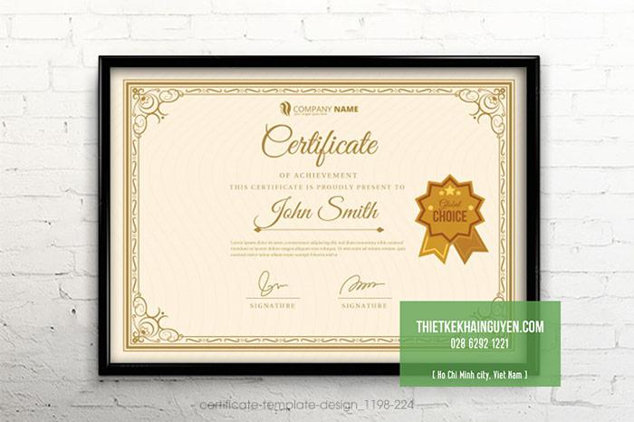 Mẫu giấy khen ép kim đẹp