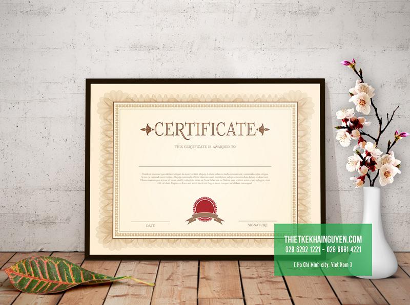 Mẫu giấy khen 2019 - với phong cách cổ điển