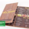 Dạng menu bìa cứng gấp 3 Dạng menu bìa cứng gấp 3
