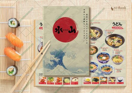 Menu nhà hàng Nhật