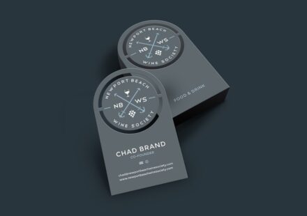 In card visit die cut