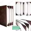 Bìa thực đơn cover được làm từ da Bìa thực đơn cover được làm từ da