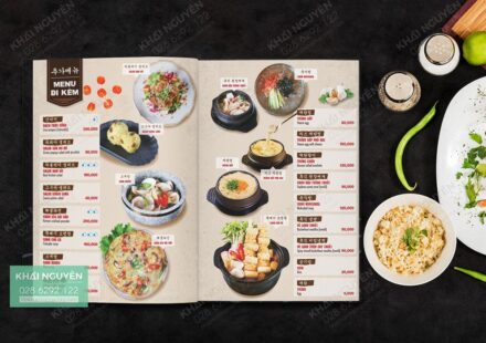 Thiết kế menu thực đơn nhà hàng đẹp
