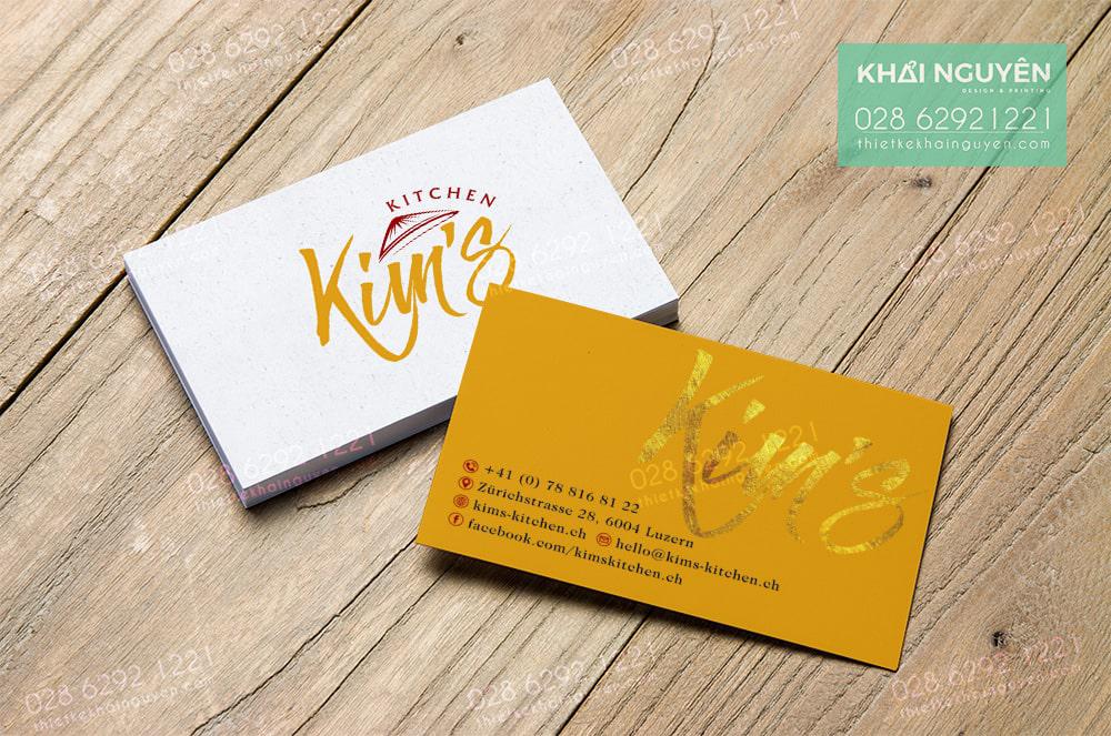 KING Kitchen - Mẫu cardvisit cho nhà hàng