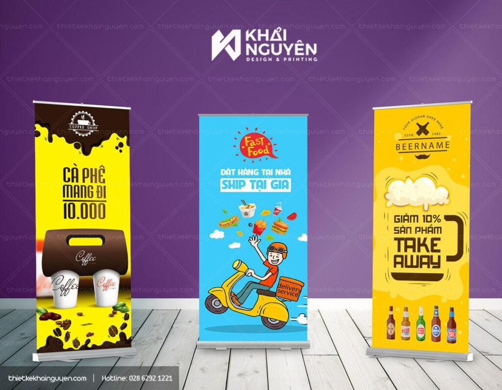 Thiết kế standee takeaway