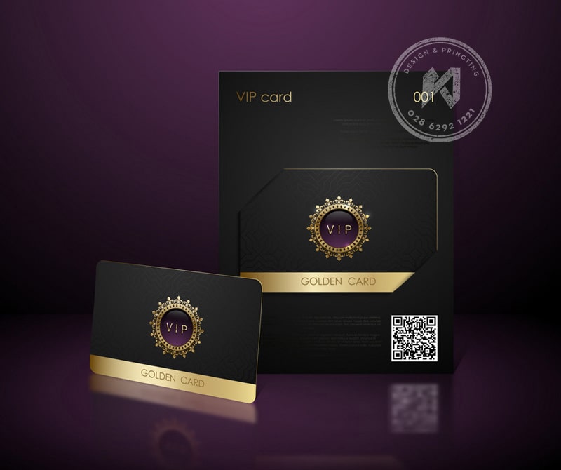 Mẫu THẺ VIP CARD GOLDEN sang chảnh