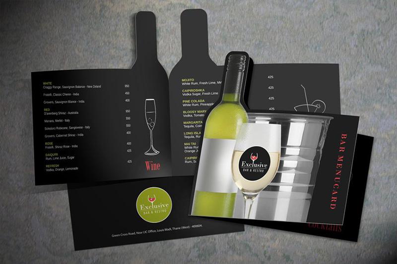 In menu die cut bế hình đặc biệt