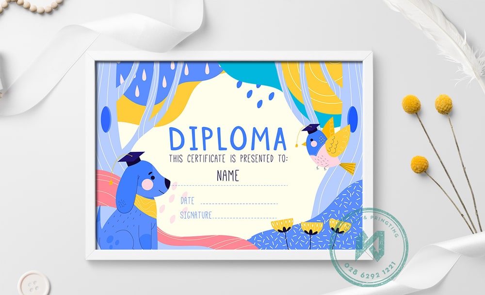 Kid diploma design