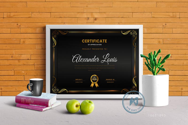 Gold Luxury Certificate