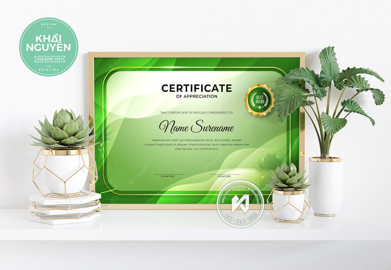 Environmental Certificate Green Design