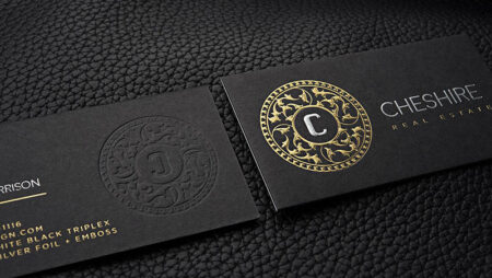 Luxury Black And Gold Business Cards