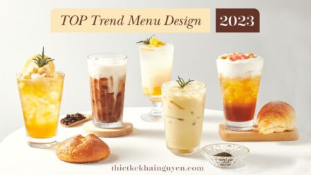 Xu hướng thiết kế menu cafe 2023, menu nước mới nhất 2023