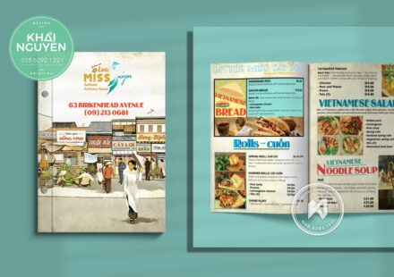 Menu-LITTE MISS Sài Gòn - Menu bìa cứng