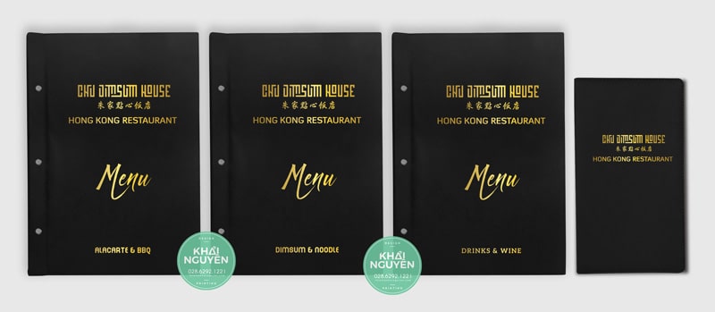 Bìa menu da Chu Dimsum HongKong Restaurant