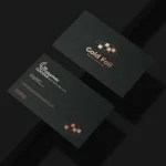 Card visit giấy mỹ thuật ép kim vàng