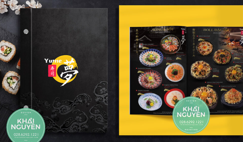 In menu nhật nhà hàng Yume