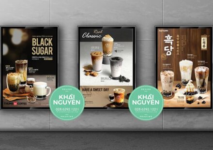 Mẫu thiết kế poster cafe Hàn Quốc