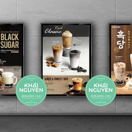 Mẫu thiết kế poster cafe Hàn Quốc
