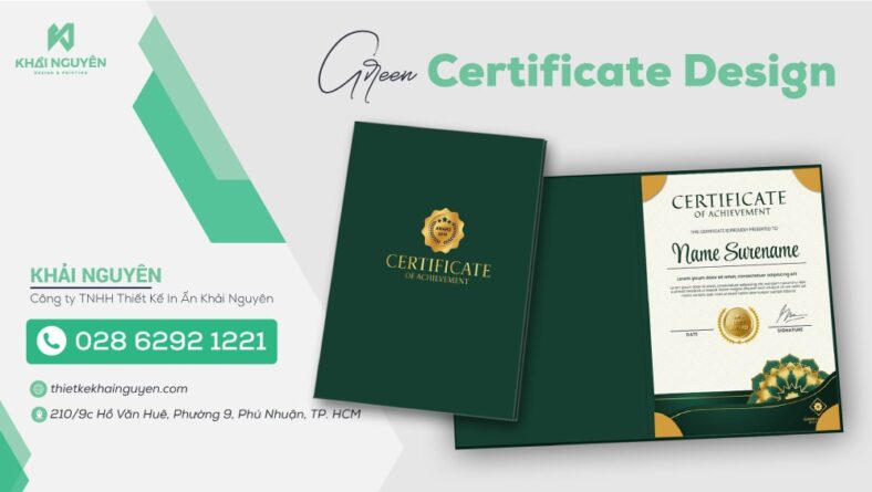 Green Certificate Design