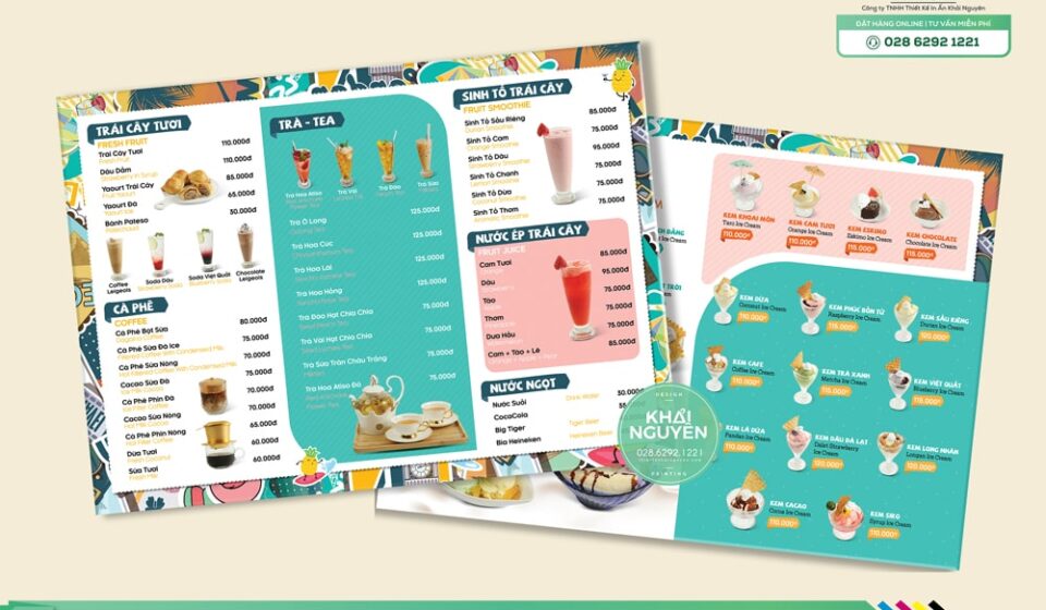 In menu nhựa đảm bảo không thấm nước