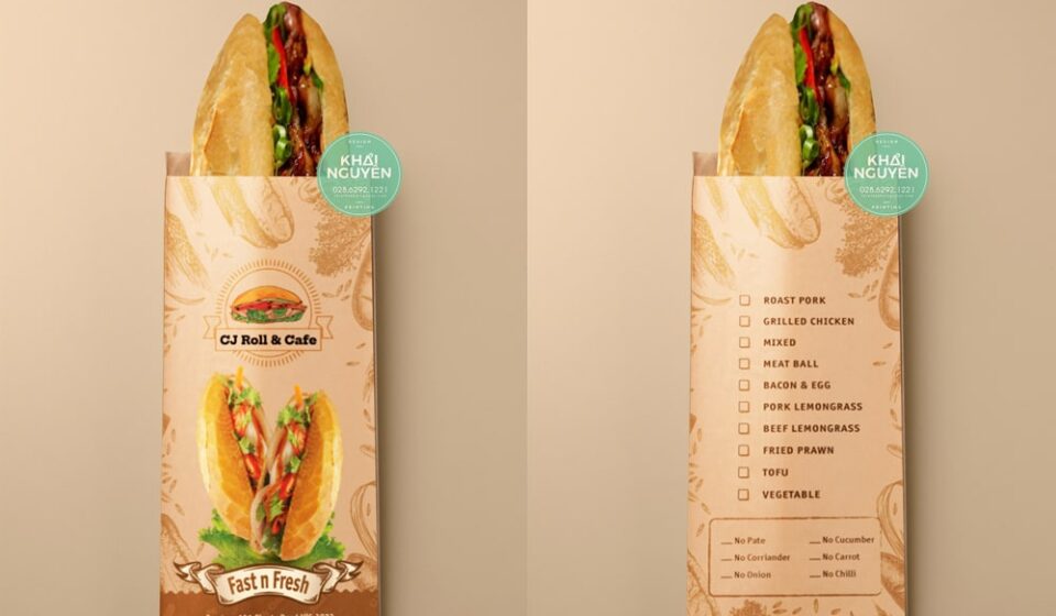 Thiế kế in túi bánh mì giá rẻ