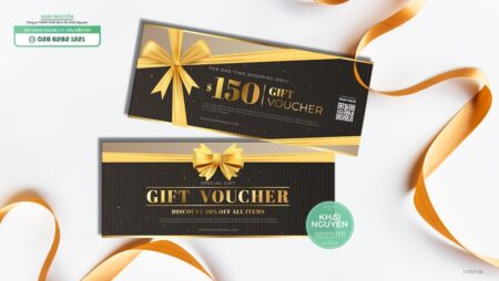 In voucher, thẻ quà tặng, gift card. Thiết kế in voucher