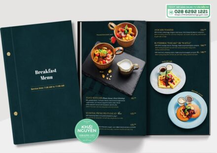 In Menu nhà hàng Âu Breakfast Menu