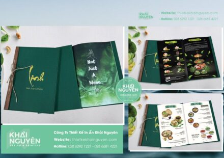 Thiết kế in ấn menu nhà hàng Linh
