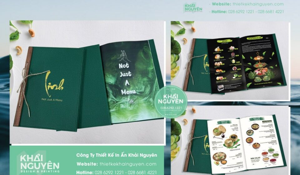 Thiết kế in ấn menu nhà hàng Linh
