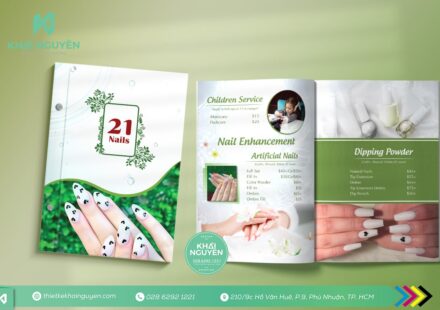 Thiết kế menu 21 Nails