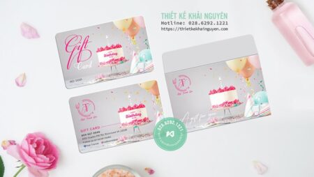 In Thẻ Nhựa Nails Spa – Gift Card Có Bao Thư