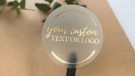 In logo dán ép kim, in decal ép kim tại TPHCM