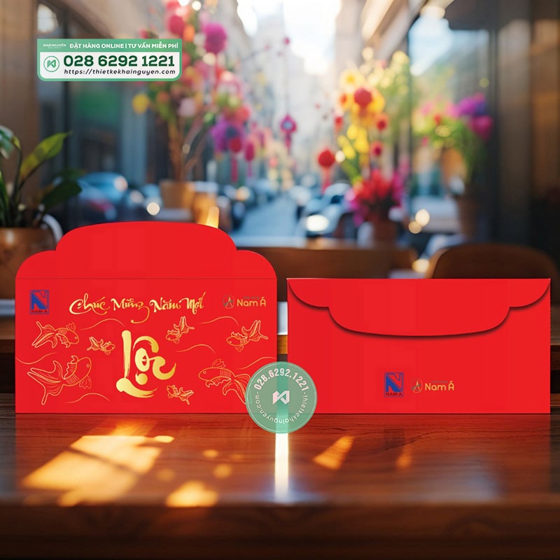 In bao lì xì giấy mỹ thuật cho công ty