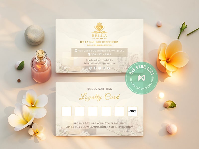 Loyalty Cards BELLA kết hợp dùng làm card visit