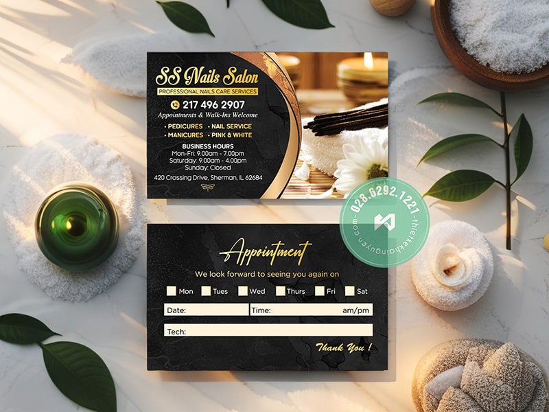 Mẫu Card Nails 2026 dạng 2 trong 1– SS Nails Salon tại Sherman, Mỹ