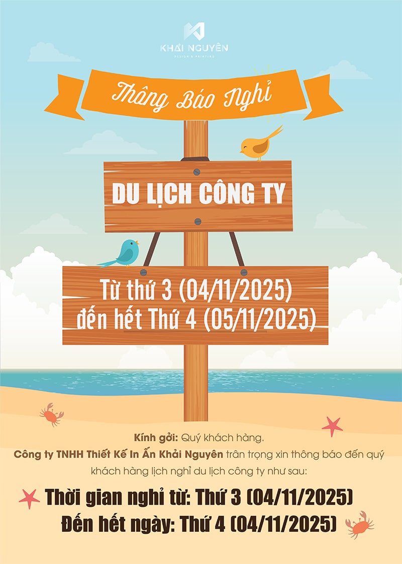 Thông Báo Nghỉ Du Lịch 2025