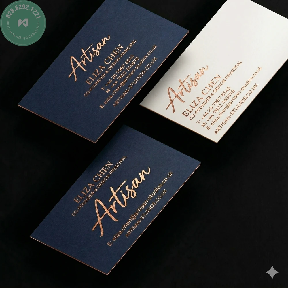 Những mẫu thiết kế name card sáng tạo từ Khải Nguyên 3 In danh thiếp giấy mỹ thuật sang trọng
