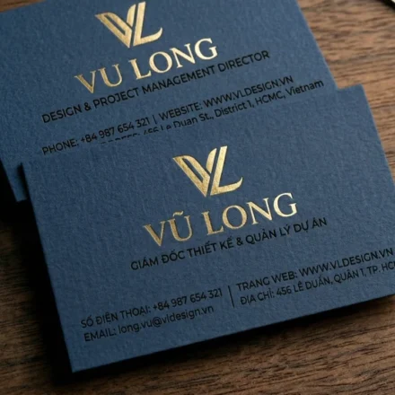 In Card Visit – Báo Giá Rõ Ràng, In Nhanh & Thiết Kế Đẹp In ấn card visit giấy mỹ thuật màu xanh đẹp