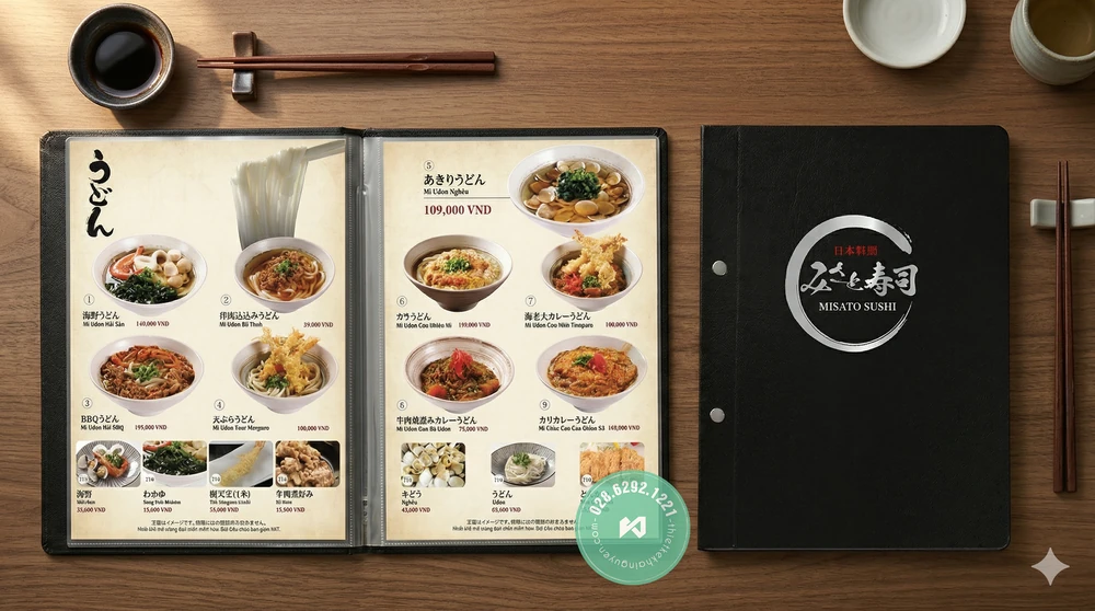 Restaurant Menu Printing Vietnam: Complete Guide for International Orders 8 Restaurant menu printing Vietnam leather menu cover premium design