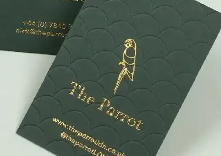 Mẫu card visit ép kim dập nổi TPHCM - Bất động sản