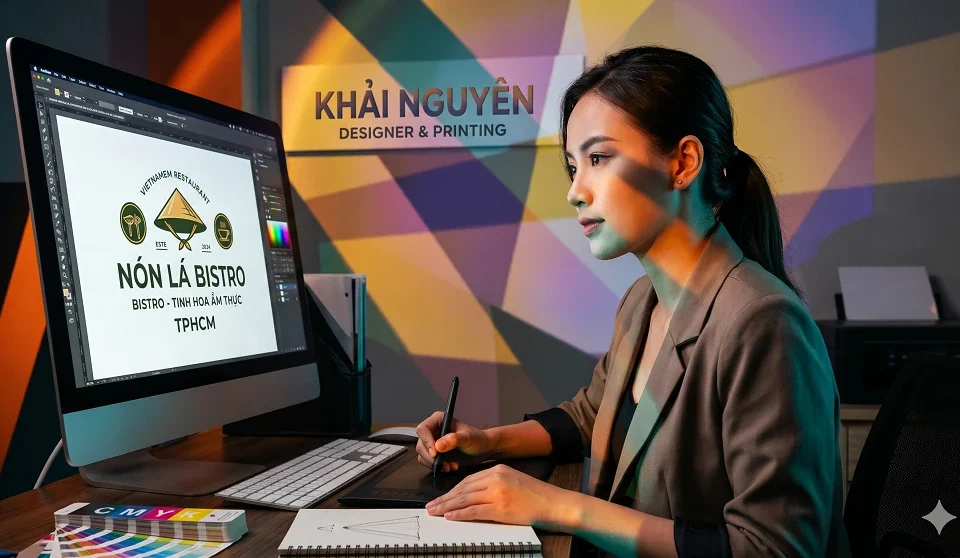 Dịch vụ thiết kế logo nhà hàng TPHCM trọn gói từ thiết kế đến in ấn
